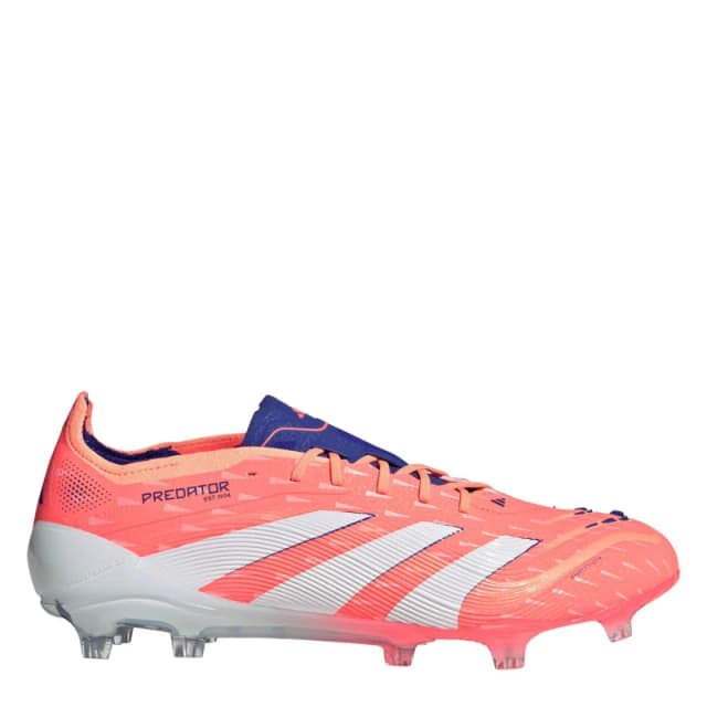 adidas Predator Elite Firm Ground Football Boots Orange/White male 7 (40.7)