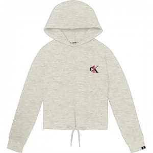 Calvin Klein L/S HOODIE - Buff Heather