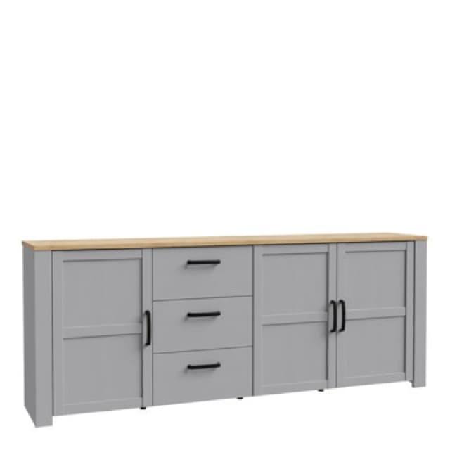 Furniture To Go Bohol Large Sideboard In Riviera Oak/grey Oak
