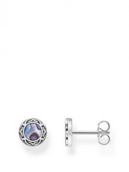 Thomas Sabo Sterling Silver Abalone Mother Of Pearl Stud Earrings