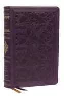 kjv personal size reference bible sovereign collection leathersoft purple r