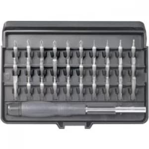TOOLCRAFT 820935 Bit set 31 Piece Slot, Phillips, Pozidriv, Allen, Torx