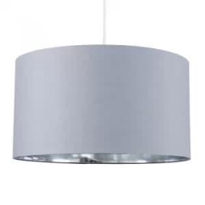 Reni XL Pendant Shade in Grey and Chrome
