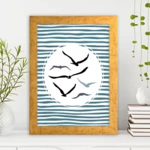 AC4446785896 Multicolor Decorative Framed MDF Painting