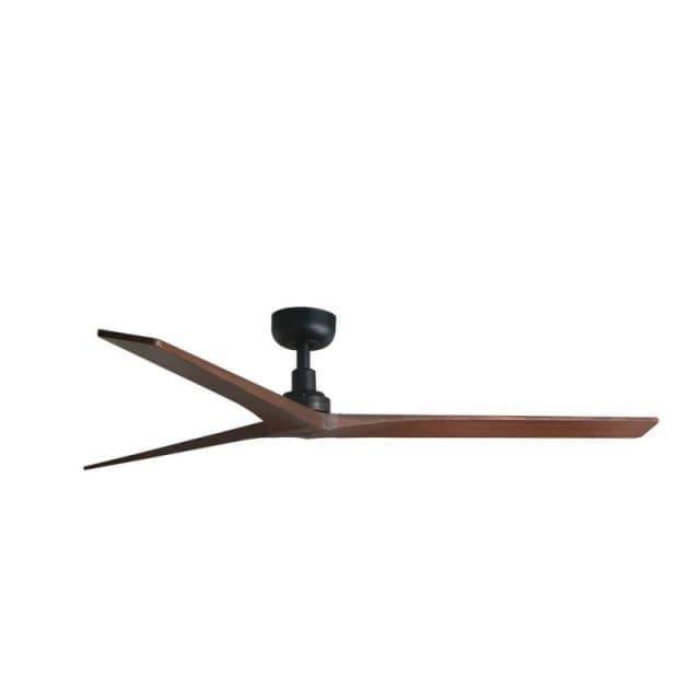 Netlighting Klim Large Black Walnut DC Ceiling Fan 6 Speed Black Unisex
