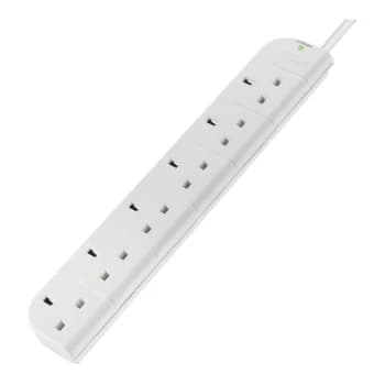 Belkin E-Series 6-way SurgeStrip Socket with Surge Protection - 1m