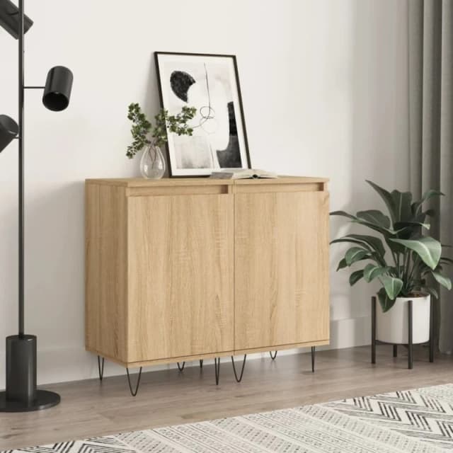 VIDAXL Sideboards 2 pcs Sonoma Oak 40x35x70cm Engineered Wood Vidaxl 831059