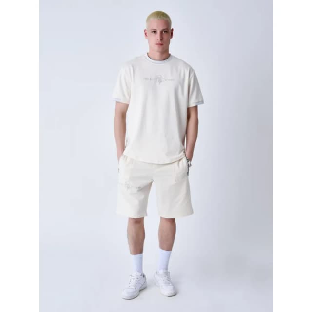 Project X Paris T-Shirt with contrasting logo band Project X Paris Blanc Male XS 2210218_CCFB