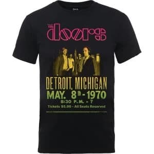 The Doors - Gradient Show Poster Unisex Large T-Shirt - Black