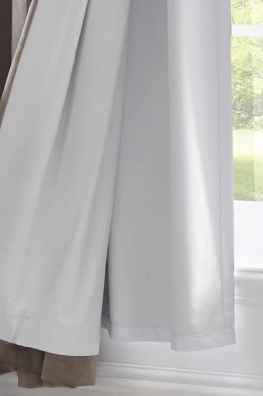 Fusion Thermal Blackout EasyFit Liner for Eyelet Curtains - White White 9