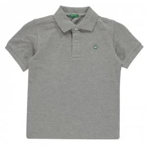 Benetton Classic Polo Top - 501 Grey
