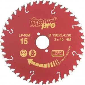 Freud LP40M Solid Wood Cutting Circular Saw Blade 184mm 40T 16mm