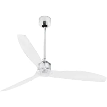 Faro Just Medium Ceiling Fan with / without Light Chrome, Clear