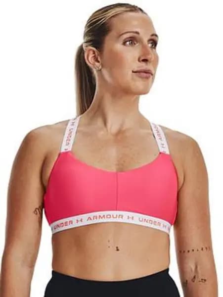 Under Armour Crossback Low Support Bra - Pink Size XS Women