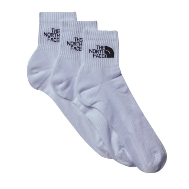 The North Face MULTI SPORT CUSH QUARTER SOCK 3P TN Tnf White male L 9.5-11.5