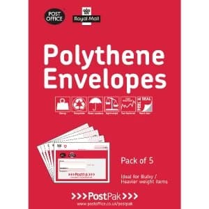 Polythene Size 5 Bubble Mailer Pack of 13 101 3491