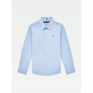 Tommy Hilfiger Boy's Oxford Long Sleeve Shirt - Blue