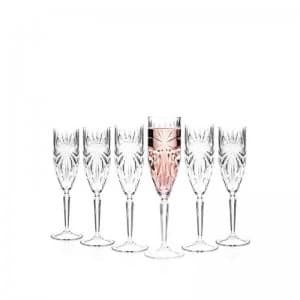 RCR Set of 6 Champagne Oasis Flutes