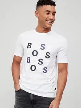 Hugo Boss Tessler Logo T-Shirt White Size 2XL Men