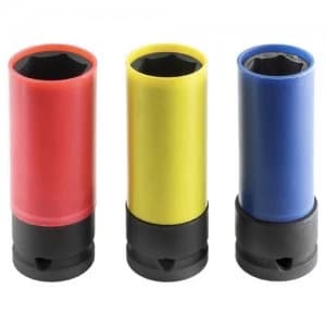 Expert by Facom 3 Piece 1/2" Drive Deep Hex Impact Socket Set Metric 1/2"