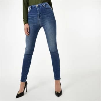 Biba High Waisted Stevie Jeans - Blue