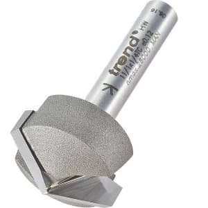 Trend Chamfer V Groove Router Cutter 21.5mm 5.5mm 1/4"