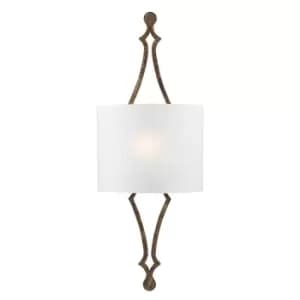 Wall Light Sconce Distressed Gold leaf LED E27 60W Bulb