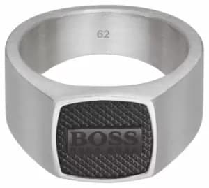 BOSS 1580257L Seal Knurl Texture Two Tone Steel Jewellery