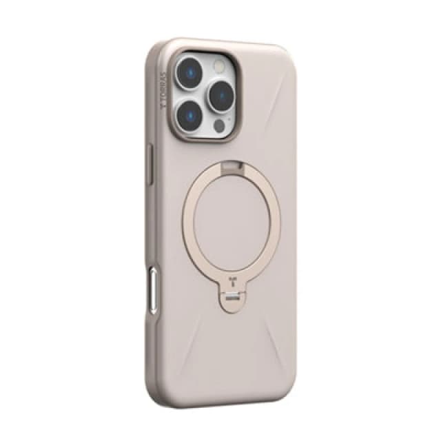 Torras Ostand Spin Fusion Case For iPhone 16P Desert Gold