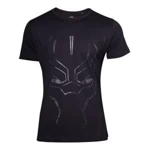 Black Panther - Black on Black Face Mens Large T-Shirt