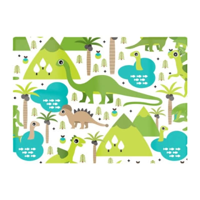 Warren Reed Designer Baby Dinosaur Print Glass Chopping Board