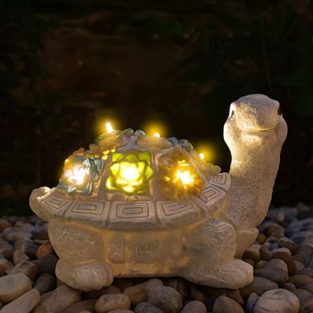 ILFD Group Ltd Solar Turtle Garden Ornament 25Cm / 10" - Pack Of 6