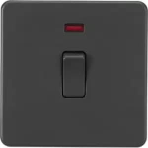 MLA Knightsbridge Screwless 20A 1G DP Switch With Neon Anthracite - SF8341NAT