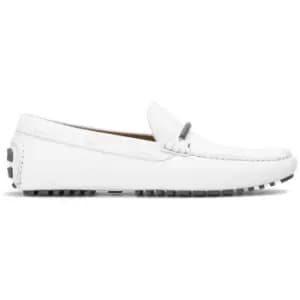 Boss Driver Moccasins - White