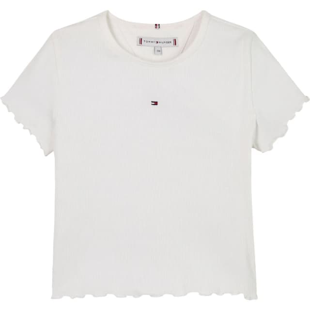 Tommy Hilfiger Tommy Rib Tee Jn42 Regular Fit T-Shirts 4Y White 58136701135