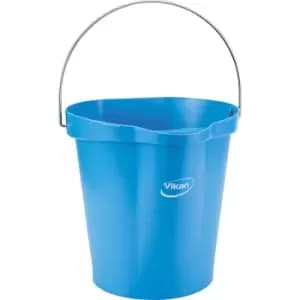 Vikan Bin, suitable for foodstuffs, capacity 12 l, pack of 6, blue
