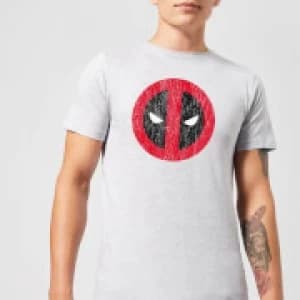 Marvel Deadpool Cracked Logo T-Shirt - Grey - 3XL