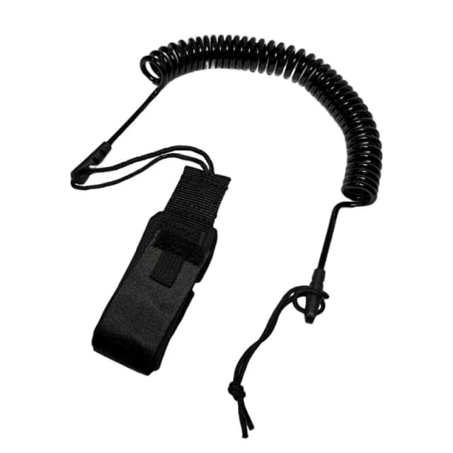 Samuel Alexander XQ Max SUP Coil Leash for Stand Up Paddle Boards Black unisex