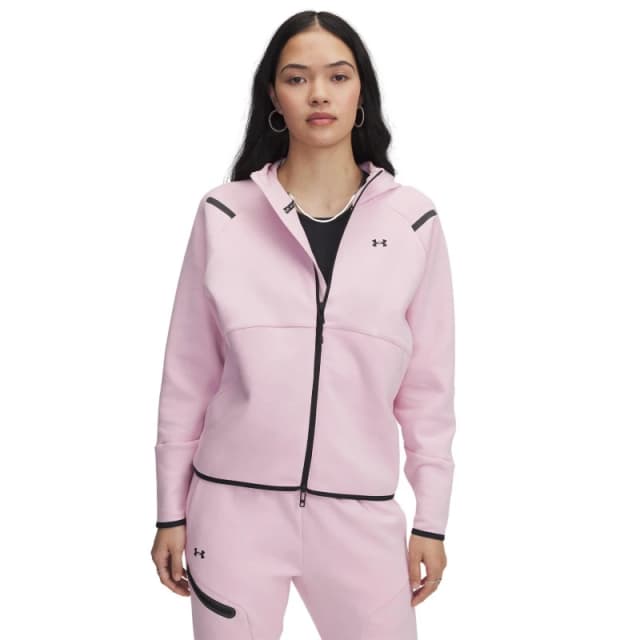 Under Armour Womens Unstoppable Full-Zip Fleece Pink female 10 (S)