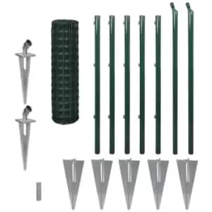 Vidaxl - Euro Fence Steel 10x1 m Green Green