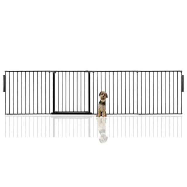 Bettacare Premium Multi Panel Flexible Pet Barrier, Up To 298Cm Wide, Black, 70Cm High