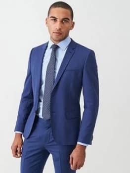 Hugo Boss Arti Stretch Slim Fit Suit Jacket Open Blue Size 48 Men
