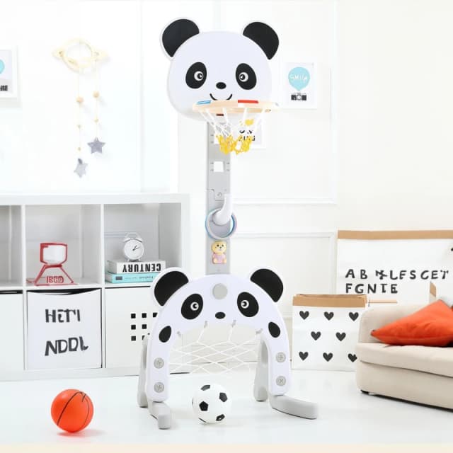 KIDKID Panda Basketball Stand White unisex One size