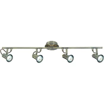 Searchlight Eros - 4 Light Adjustable Ceiling Spotlight Bar Antique Brass, GU10