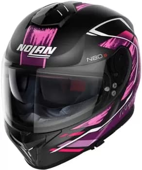 Nolan N80-8 Thunderbolt N-Com Helmet, black-pink, Size L 62, black-pink, Size L 62
