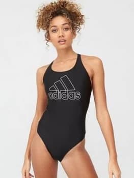 adidas Badge Of Sport Swimsuit - Black, Size 30, Women