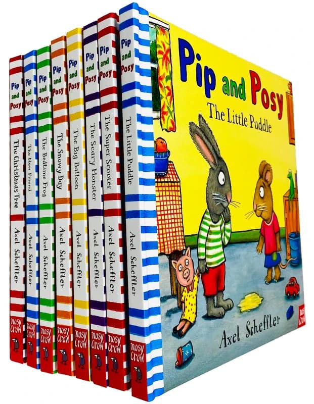 Pip and Posy Collection 8 Books Set by Axel Scheffler (Super Scooter, Little Puddle) Axel Scheffler Books