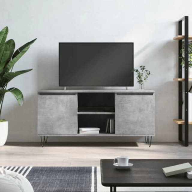 Vidaxl TV Cabinet Concrete Grey 104X35X50 Cm Engineered Wood