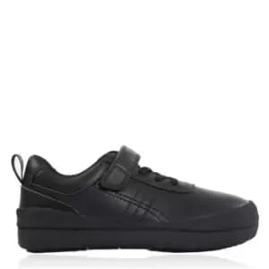 Kangol Bumper Leather Child Boys Shoes - Black