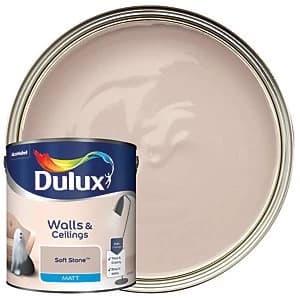 Dulux Walls & Ceilings Soft Stone Matt Emulsion Paint 2.5L